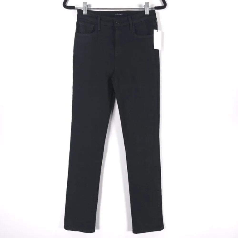 NWT J BRAND RUBY 30 HIGH RISE CIGARETTE CRYSTAL BLACK‎ Jeans USA🇺🇸MADE Size 26